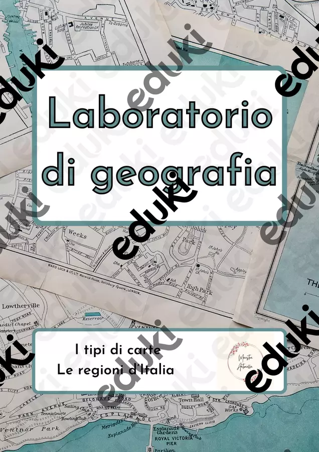 Laboratorio di geografia: L'Italia Esercizi - Laboratorio di geografia: L'Italia - Maestra_Antonella - Pagina di copertina