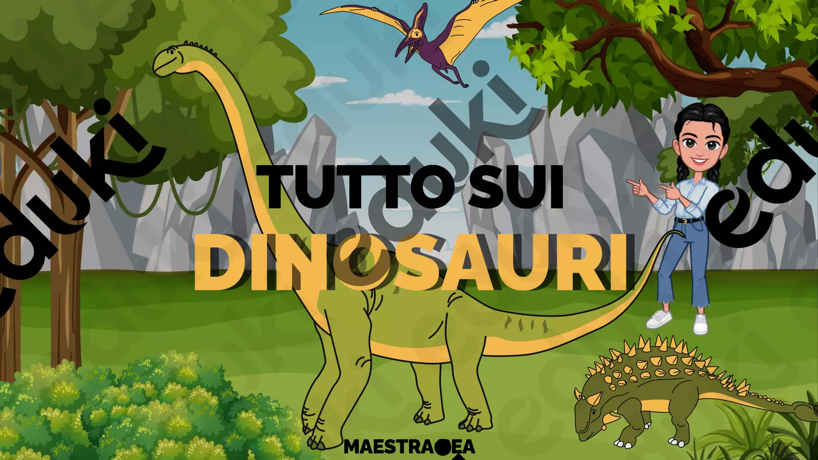 🦖 Dinosauri: PowerPoint per un Viaggio nella Preistoria Materiale interattivo - 🦖 Dinosauri: PowerPoint per un Viaggio nella Preistoria - Maestra Beatrice - Pagina di copertina