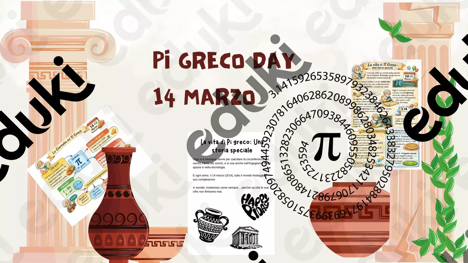 Pi greco day 14 marzo Esercizi - Pi greco day 14 marzo - Ma_estramarta - Pagina di copertina
