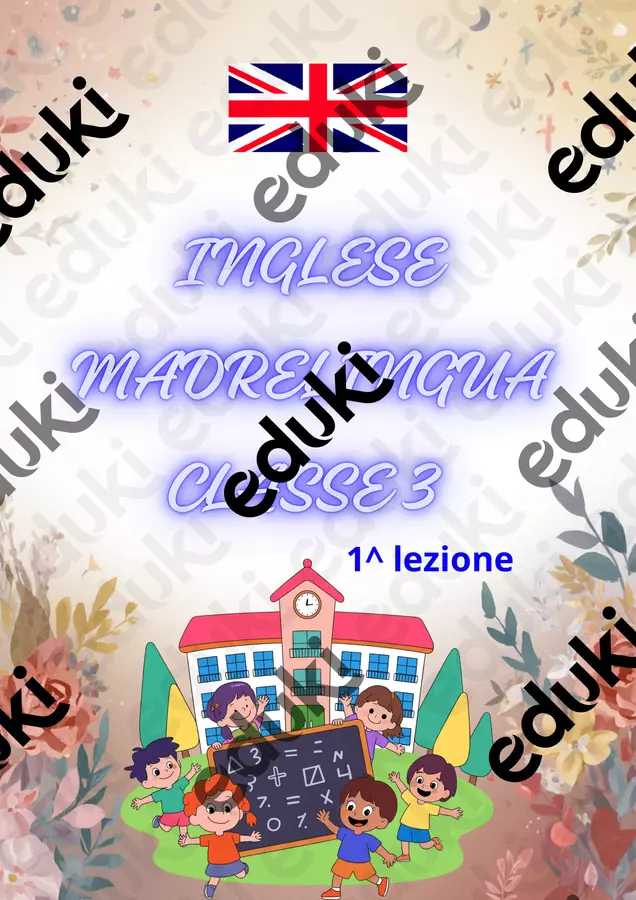 INGLESE MADRELINGUA CLASSE 3 Materiale di supporto/inclusione - INGLESE MADRELINGUA CLASSE 3 - Teacher Fra Bonny - Pagina di copertina