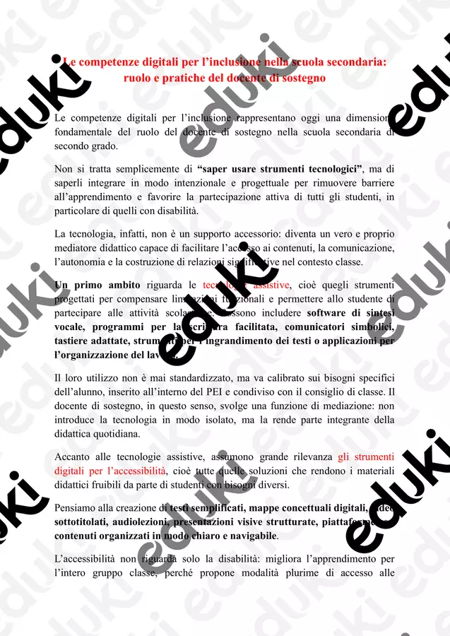 Le competenze digitali per l’inclusione nella scuola secondaria Programmi scolastici / Materiali per docenti - Le competenze digitali per l’inclusione nella scuola secondaria - PedagoZone - Pagina di copertina