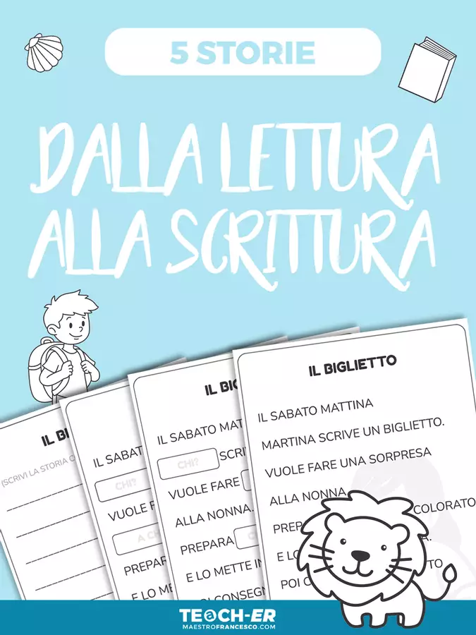 Dalla lettura alla scrittura Esercizi - Dalla lettura alla scrittura - Maestro Francesco - Pagina di copertina
