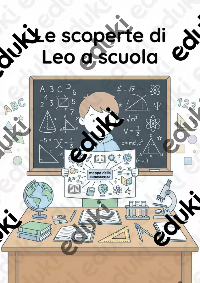 SN_ Le scoperte di Leo a scuola Altro tipo di materiale - SN_ Le scoperte di Leo a scuola - Maestra Sofia - Pagina di copertina