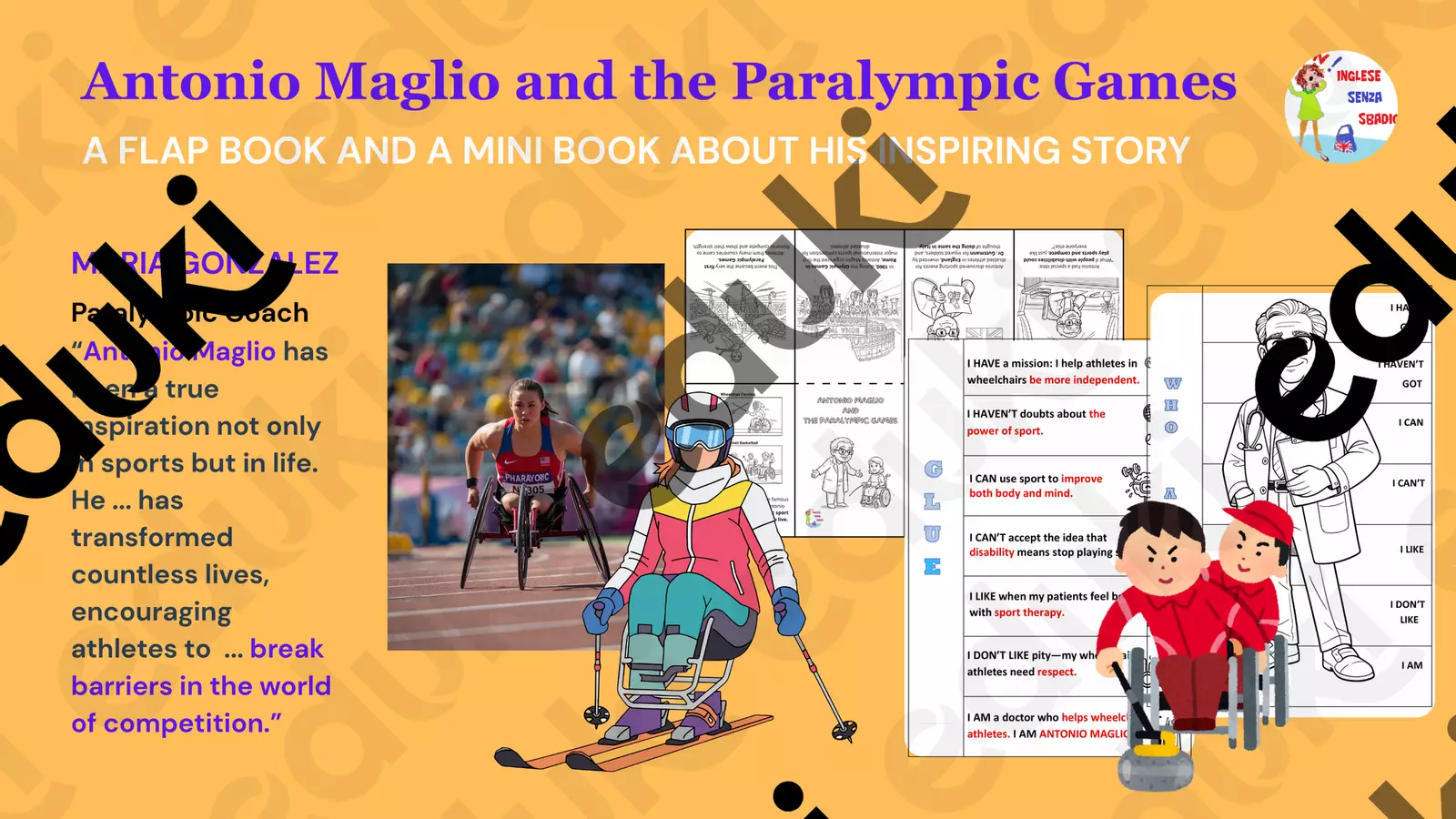 Antonio Maglio and the Paralympic Winter Games Altro tipo di materiale - Antonio Maglio and the Paralympic Winter Games - Inglese-senza-sbadigli - Pagina di copertina