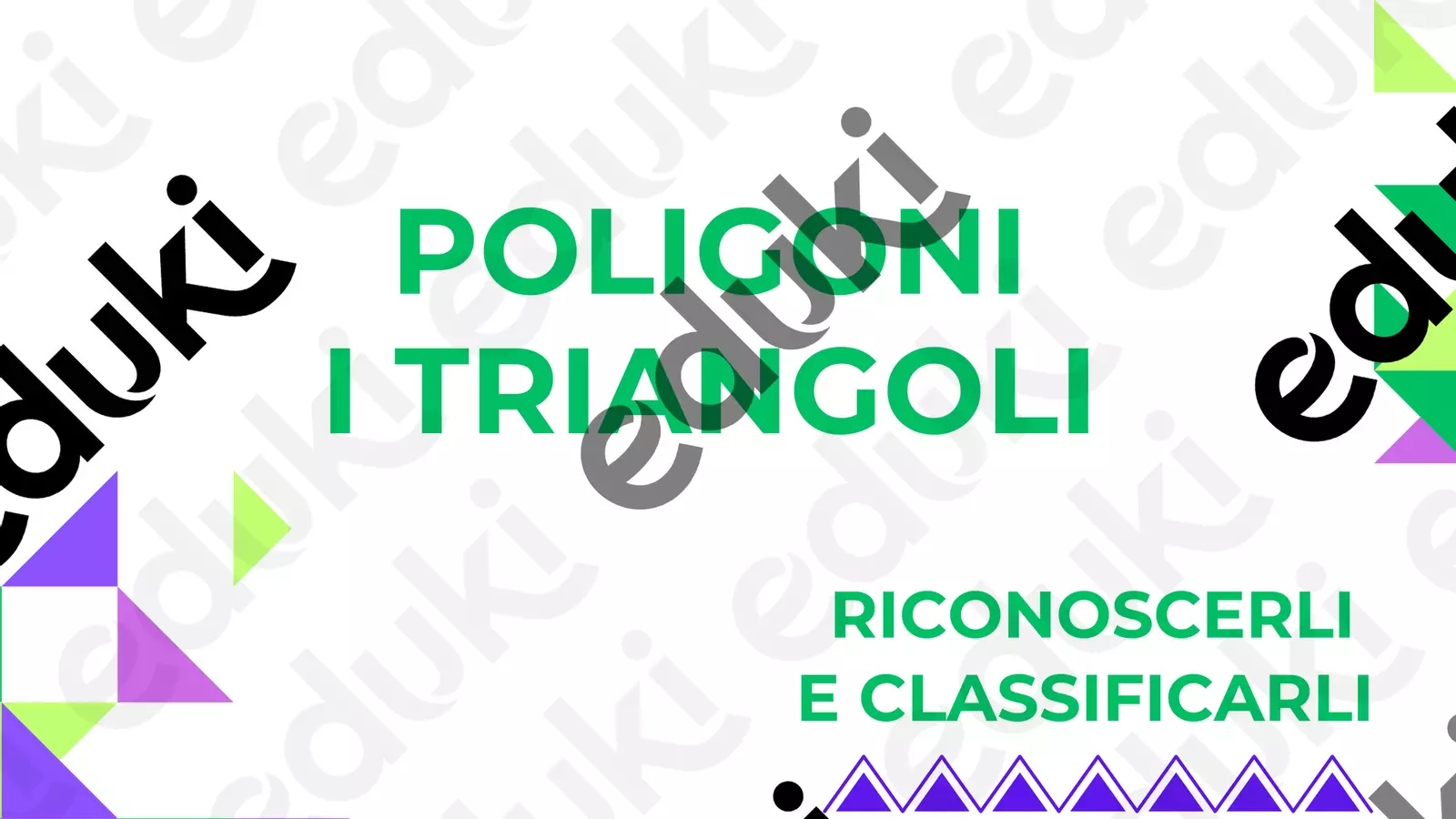 Poligoni - Triangoli Presentazioni / Lavagne - Poligoni - Triangoli - Maestra Laubel - Pagina di copertina