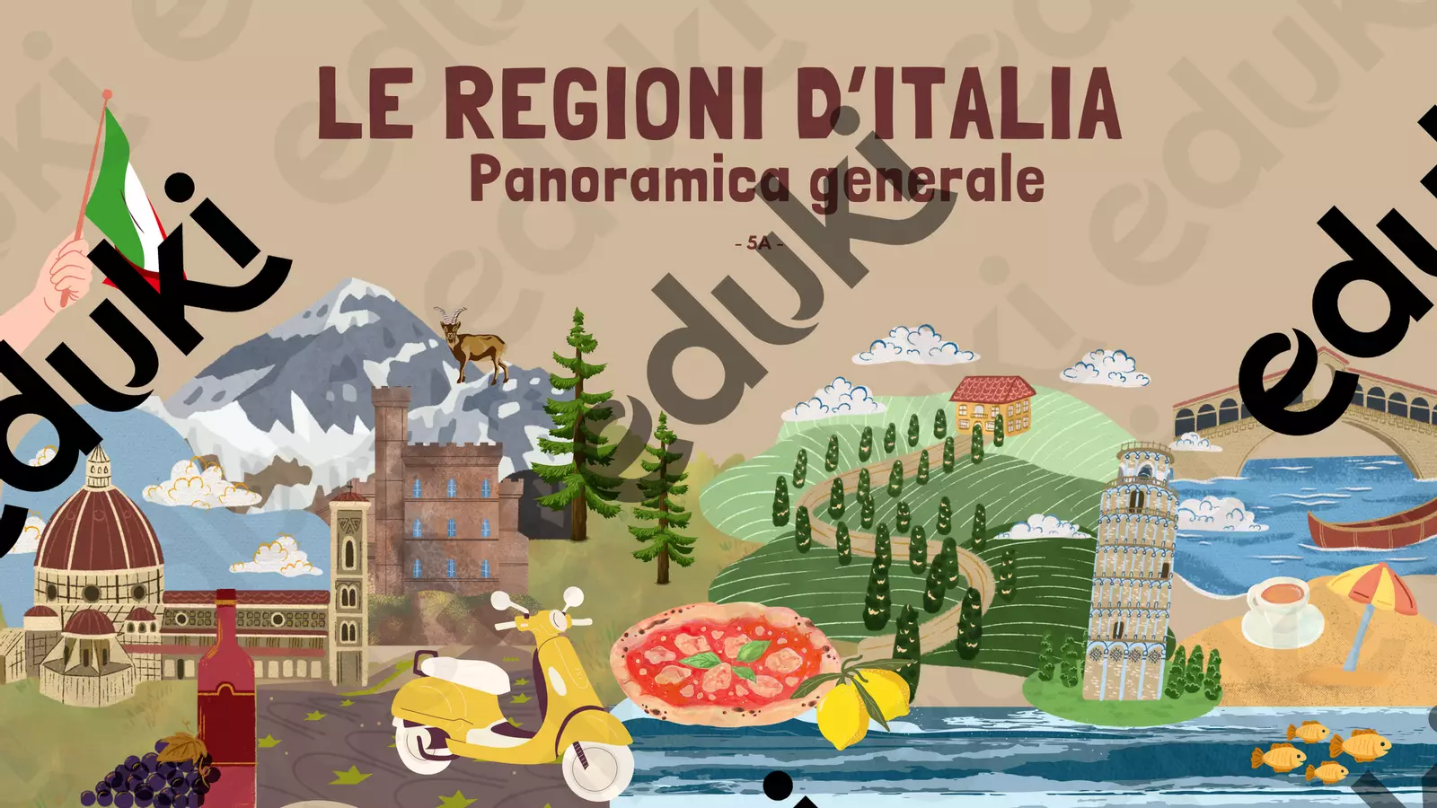 Le Regioni Italiane: Power Point Programmi scolastici / Materiali per docenti - Le Regioni Italiane: Power Point - Maestra Cristal - Pagina di copertina