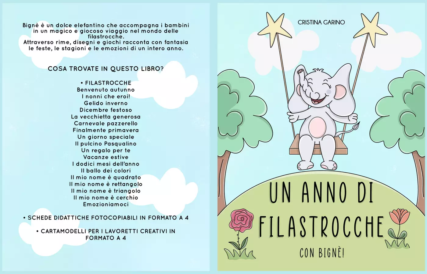 UN ANNO DI FILASTROCCHE CON BIGNÈ Materiale di supporto/inclusione - UN ANNO DI FILASTROCCHE CON BIGNÈ - cricreando77 - Pagina di copertina