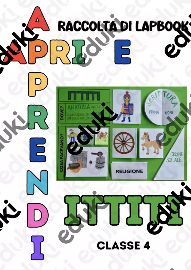 Lapbook: ITTITI Materiale di supporto/inclusione - Lapbook: ITTITI - La maestra Erika - Pagina di copertina
