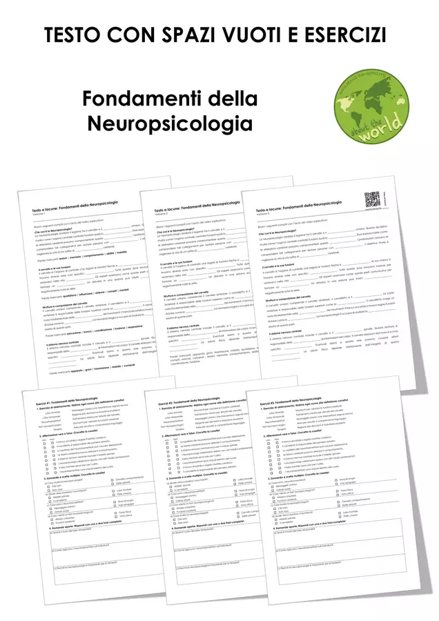 Fondamenti della Neuropsicologia Esercizi - Fondamenti della Neuropsicologia - musEducation.org | about-the-world.org - Pagina di copertina