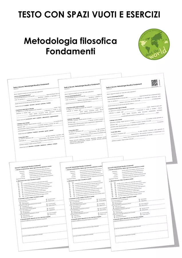 Metodologia filosofica Fondamenti Esercizi - Metodologia filosofica Fondamenti - musEducation.org | about-the-world.org - Pagina di copertina