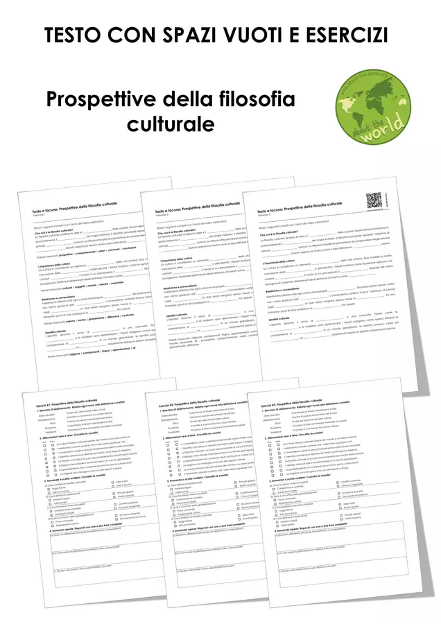 Prospettive della filosofia culturale Esercizi - Prospettive della filosofia culturale - musEducation.org | about-the-world.org - Pagina di copertina