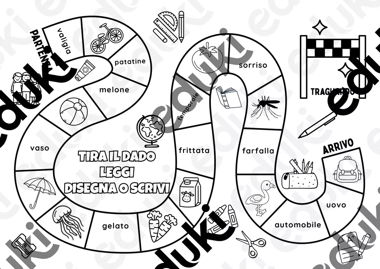 Scheda Didattica Gioco dell'oca dei suoni semplici Materiale di supporto/inclusione - Scheda Didattica Gioco dell'oca dei suoni semplici - MaestraMammaChiara - Pagina di copertina