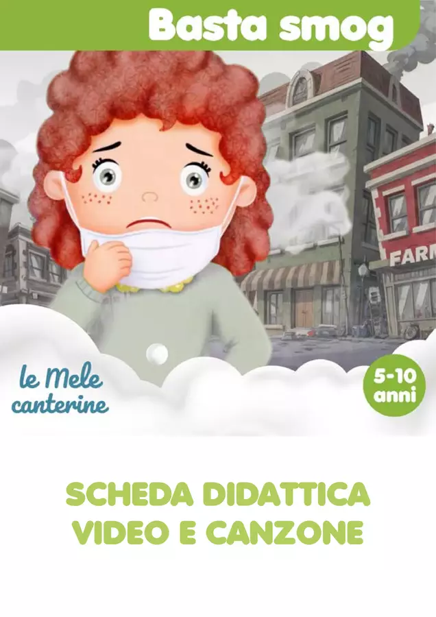 Basta smog - SCARICA GRATIS Audio - Basta smog - SCARICA GRATIS - Mela educational - Pagina di copertina