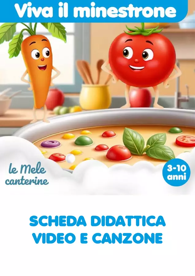 Viva il minestrone - SCARICA GRATIS Audio - Viva il minestrone - SCARICA GRATIS - Mela educational - Pagina di copertina