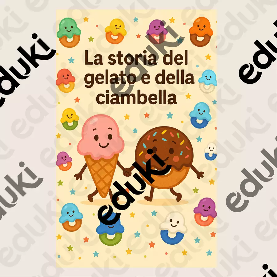 I colori: storia del gelato e della ciambella Altro tipo di materiale - I colori: storia del gelato e della ciambella - Maestra Valentina AA - Pagina di copertina