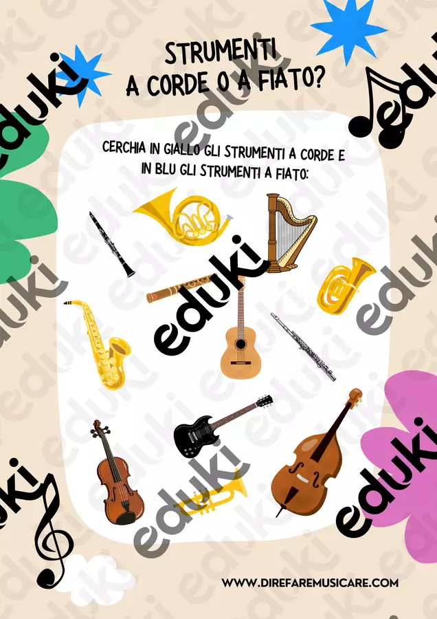 GIOCA LA MUSICA! Cerchia strumenti Giochi - GIOCA LA MUSICA! Cerchia strumenti - Raffaele Maltoni - direfaremusicare - Pagina di copertina