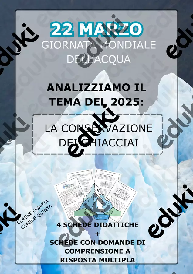 22 MARZO GIORNATA MONDIALE ACQUA Esercizi - 22 MARZO GIORNATA MONDIALE ACQUA - Spassocartaforbice - Pagina di copertina