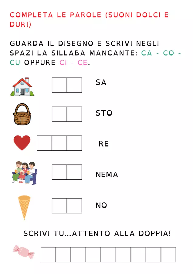 Verifica facilitata Italiano - Scrittura e lettura Esercizi - Verifica facilitata Italiano - Scrittura e lettura - maestraolga88 - Pagina di copertina