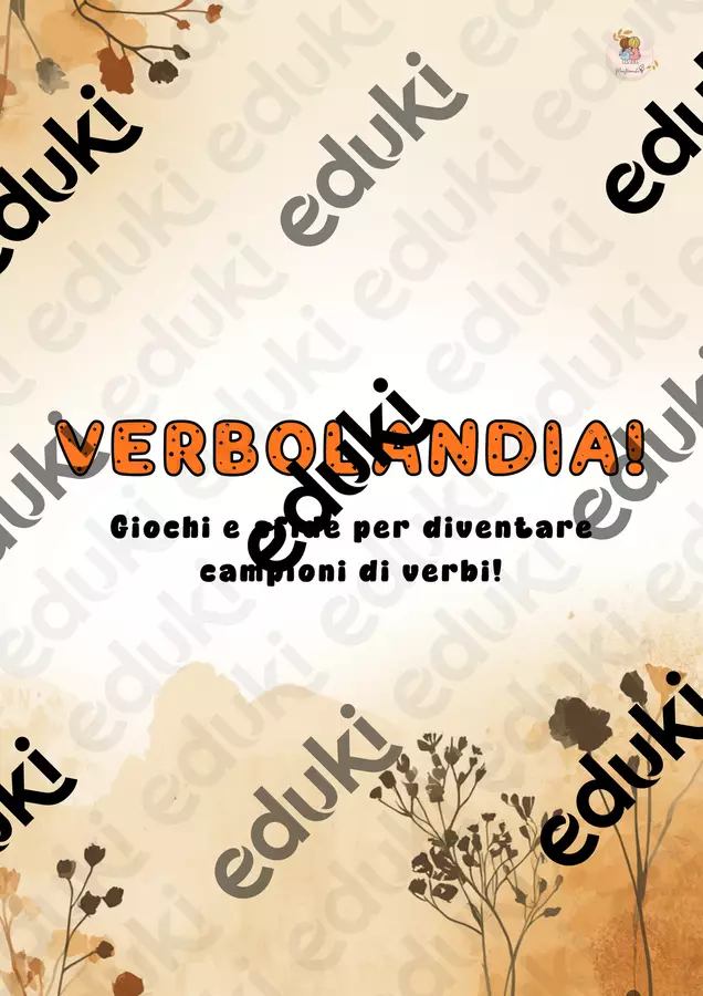 🎲 VERBOLANDIA 🎲 Materiale di supporto/inclusione - 🎲 VERBOLANDIA 🎲 - maestreamiche - Pagina di copertina