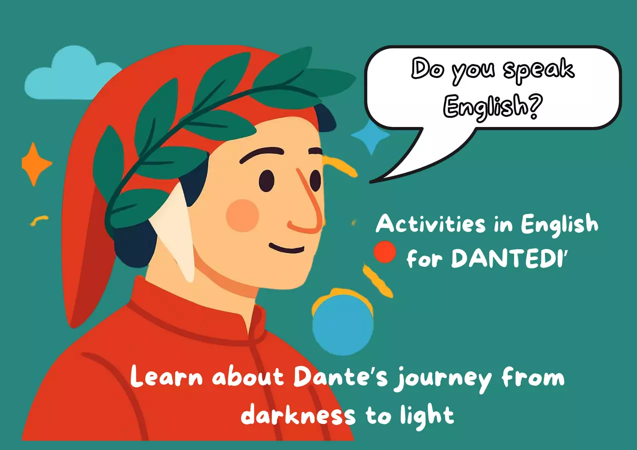 Dante Dì Activities: Dante Speaks in English Altro tipo di materiale - Dante Dì Activities: Dante Speaks in English - Inglese-senza-sbadigli - Pagina di copertina