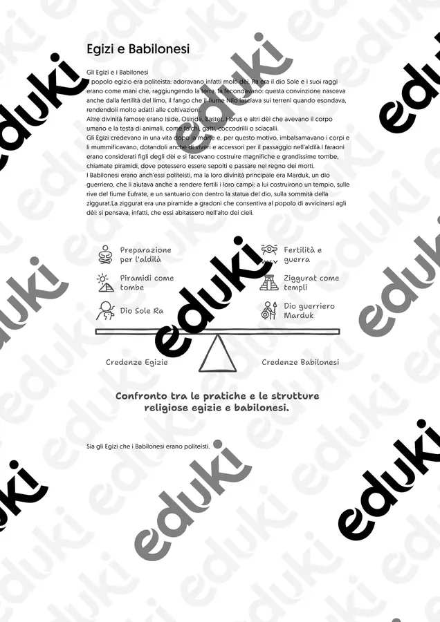 Egizi e Babilonesi Schede informative - Egizi e Babilonesi - Marco Messina - Pagina di copertina