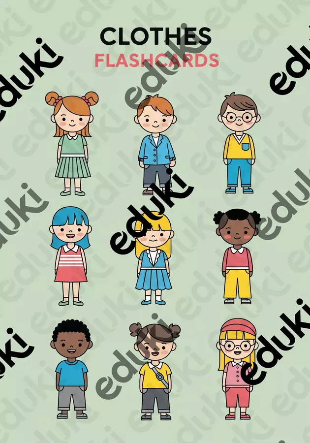 Flashcards d inglese VESTITI/CLOTHES Audio - Flashcards d inglese VESTITI/CLOTHES - The English Archive - Pagina di copertina