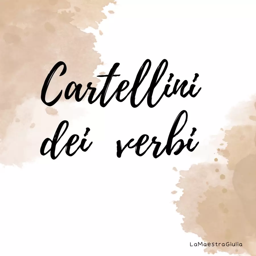 Cartellini dei verbi_LaMaestraGiulia Esercizi - Cartellini dei verbi_LaMaestraGiulia - LaMaestraGiulia - Pagina di copertina