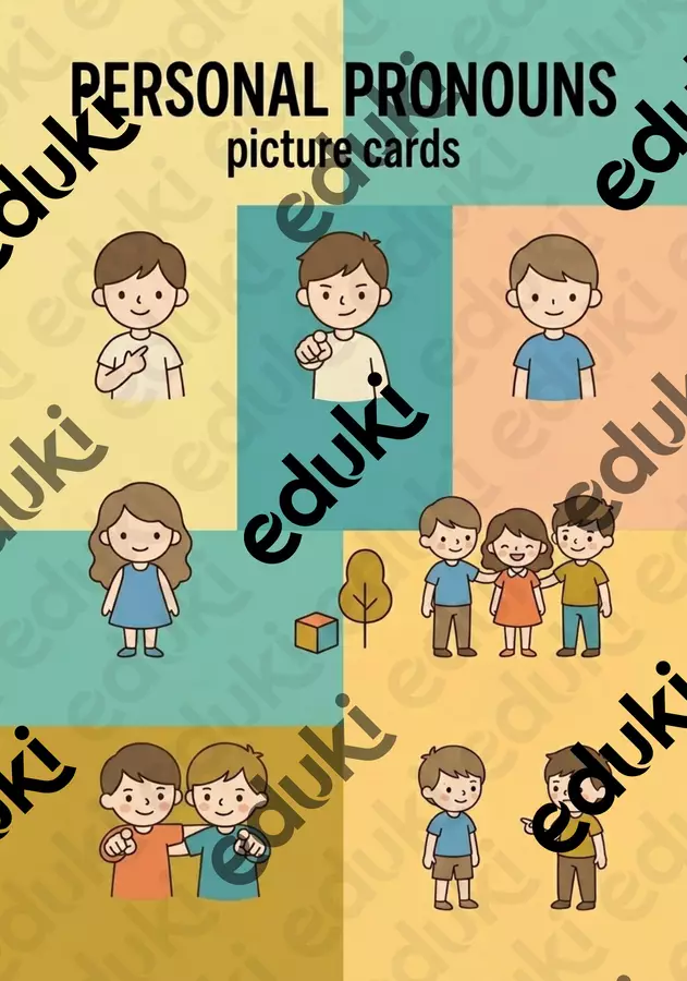 Picture Cards PRONOMI PERSONALI/PERSONAL PRONOUNS Flashcard - Picture Cards PRONOMI PERSONALI/PERSONAL PRONOUNS - The English Archive - Pagina di copertina