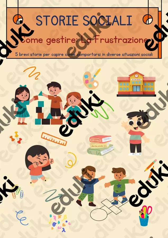 Storie Sociali - Come gestire: "La Frustrazione" Materiale di supporto/inclusione - Storie Sociali - Come gestire: "La Frustrazione" - Piccoli Passi | Strumenti Educativi - Pagina di copertina