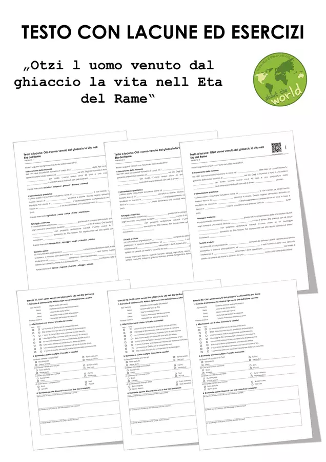 Otzi l uomo venuto dal ghiaccio la vita nell Eta del Rame Esercizi - Otzi l uomo venuto dal ghiaccio la vita nell Eta del Rame - musEducation.org | about-the-world.org - Pagina di copertina