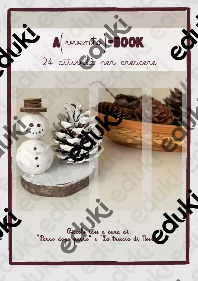 🎁A(vvento)-BOOK: 24 idee per abitare l'attesa del Natale Flashcard - 🎁A(vvento)-BOOK: 24 idee per abitare l'attesa del Natale - 🐌 passo.dopo.passo - Pagina di copertina
