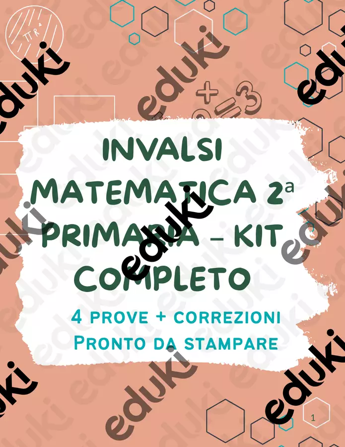 Invalsi matematica classe seconda primaria kit completo 4 prove con correzioni. Esercizi - Invalsi matematica classe seconda primaria kit completo 4 prove con correzioni. - Maestra Nada - Pagina di copertina