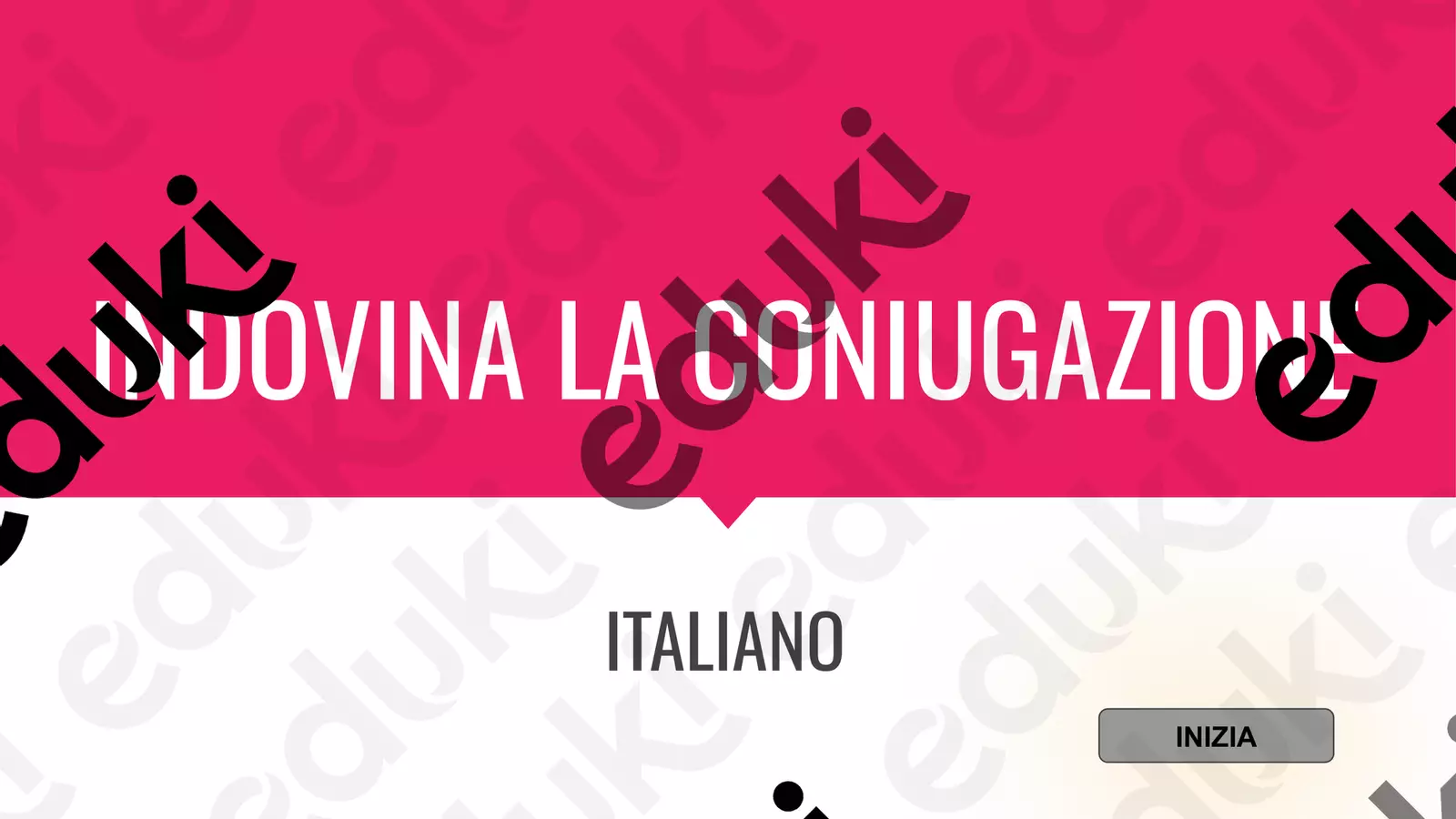 Gioco interattivo: Indovina la coniugazione Esercizi - Gioco interattivo: Indovina la coniugazione - Maestra_Antonella - Pagina di copertina