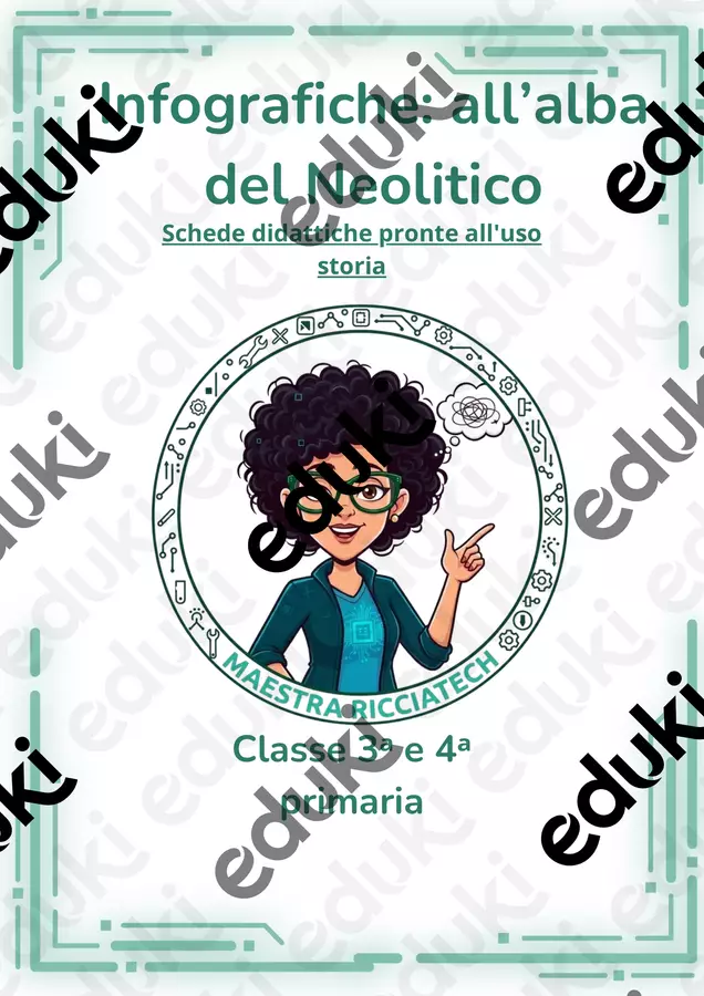 All'alba del Neolitico Schede informative - All'alba del Neolitico - Maestra ricciatech - Pagina di copertina