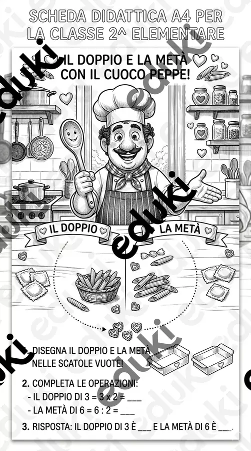 matematica dello chef numerino (moltiplicazioni) Esercizi - matematica dello chef numerino (moltiplicazioni) - MAESTRA Roberta in viaggio con Lilla e Dream - Pagina di copertina