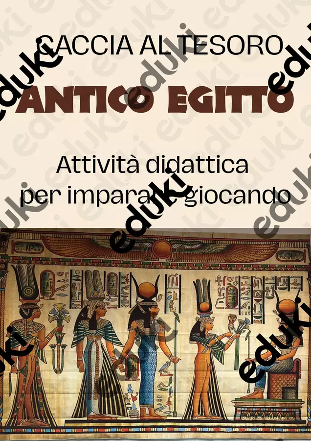 Caccia al tesoro dell’Antico Egitto Esperimenti - Caccia al tesoro dell’Antico Egitto - m_di_maestra - Pagina di copertina