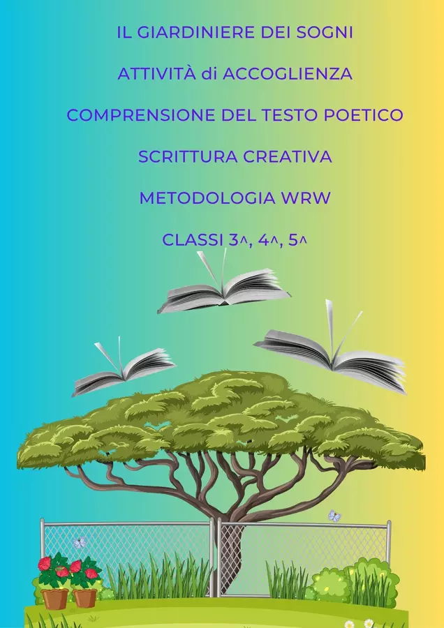 Albo illustrato: IL GIARDINIERE DEI SOGNI Esercizi - Albo illustrato: IL GIARDINIERE DEI SOGNI - Maestra Frency - Pagina di copertina