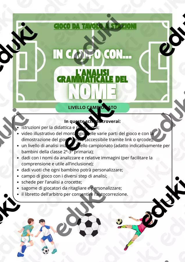 Analisi grammaticale NOME - GIOCO DA TAVOLO- Campionato Esercizi - Analisi grammaticale NOME - GIOCO DA TAVOLO- Campionato - Elisa Occhetti - Pagina di copertina