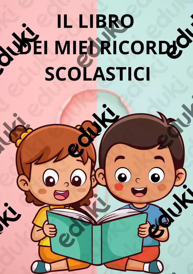 Libro dei ricordi scolastici Altro tipo di materiale - Libro dei ricordi scolastici - La parafrasi delle idee - Pagina di copertina
