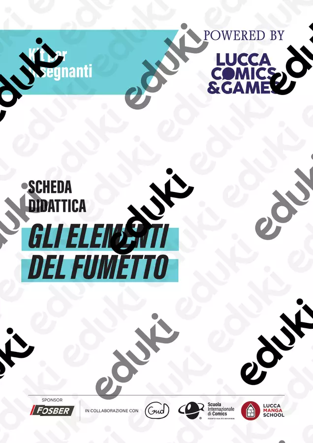 11 Gli elementi del fumetto Esercizi - 11 Gli elementi del fumetto - Teste tra le nuvole - Pagina di copertina