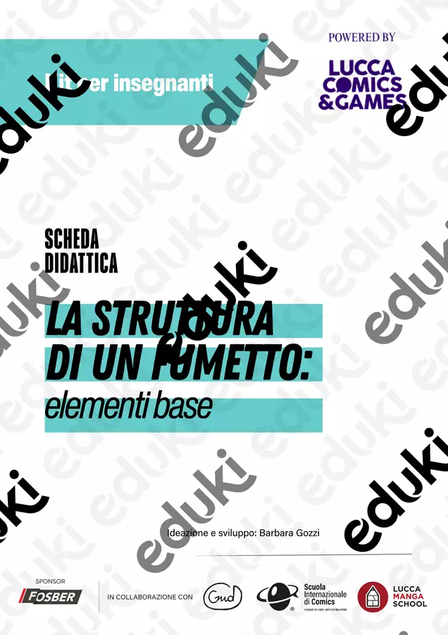 8 La struttura di un fumetto: elementi base Esercizi - 8 La struttura di un fumetto: elementi base - Teste tra le nuvole - Pagina di copertina
