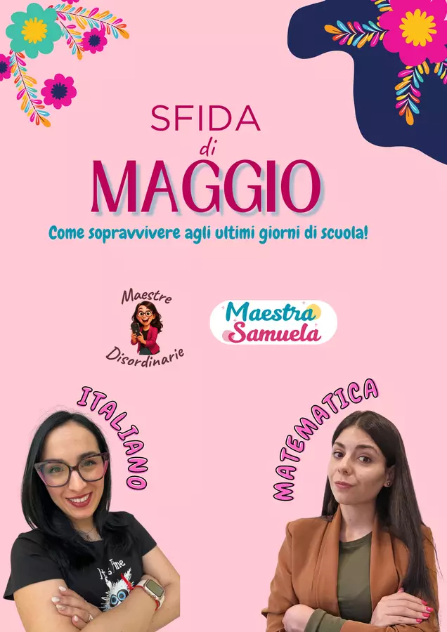 Bingo di maggio - Attività di fine anno Esercizi - Bingo di maggio - Attività di fine anno - Maestra Samuela - Pagina di copertina
