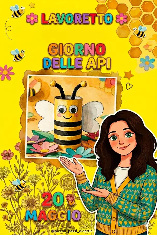 lavoretto sule api Materiale interattivo - lavoretto sule api - Piccoli passi Didattici - Pagina di copertina