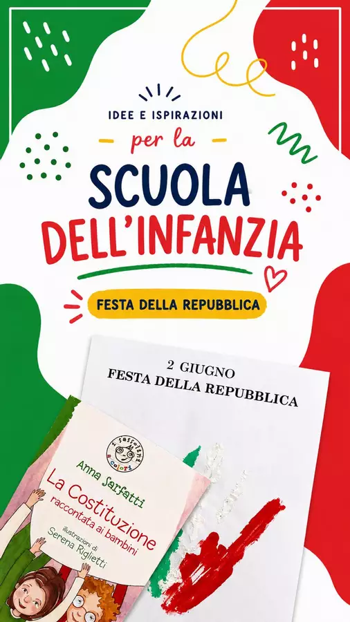 2 GIUGNO : FESTA DELLA REPUBBLICA Materiale per pittura e bricolage - 2 GIUGNO : FESTA DELLA REPUBBLICA - tra albi e matite - Pagina di copertina