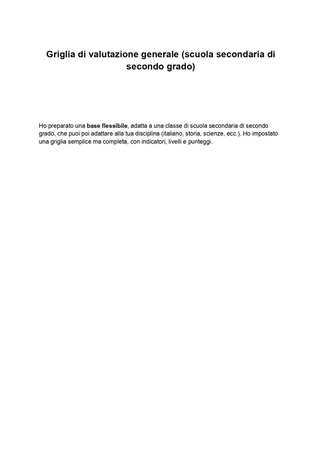 Griglia di valutazione generale scuola secondaria copertina_page-0001 Materiale di supporto/inclusione - Griglia di valutazione generale scuola secondaria copertina_page-0001 - PedagoZone - Pagina di copertina