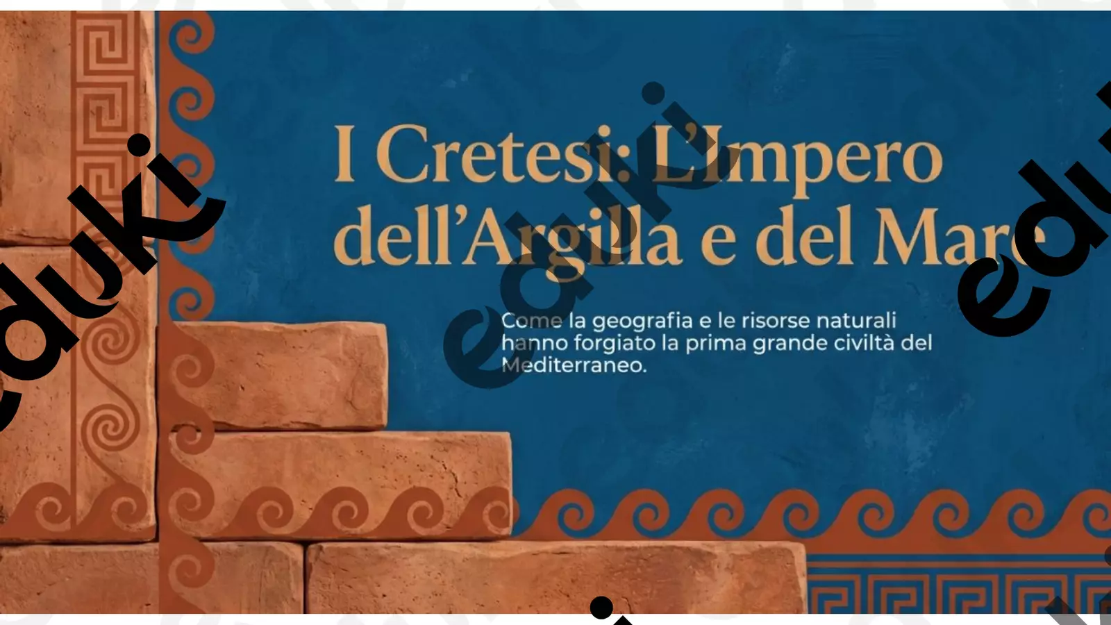 I Cretesi: l'impero dell'argilla e del mare. Schede informative - I Cretesi: l'impero dell'argilla e del mare. - Maestra Nicoletta - Pagina di copertina