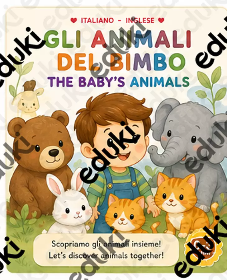gli animali del bimbo/ the baby's animal. Opere didattiche / Libri di testo - gli animali del bimbo/ the baby's animal. - parole e disegni di Vale - Pagina di copertina