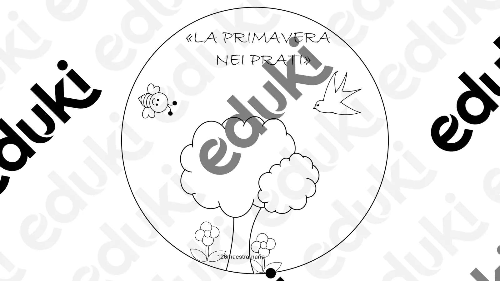 La primavera nei prati Giochi - La primavera nei prati - 126maestramaria - Pagina di copertina