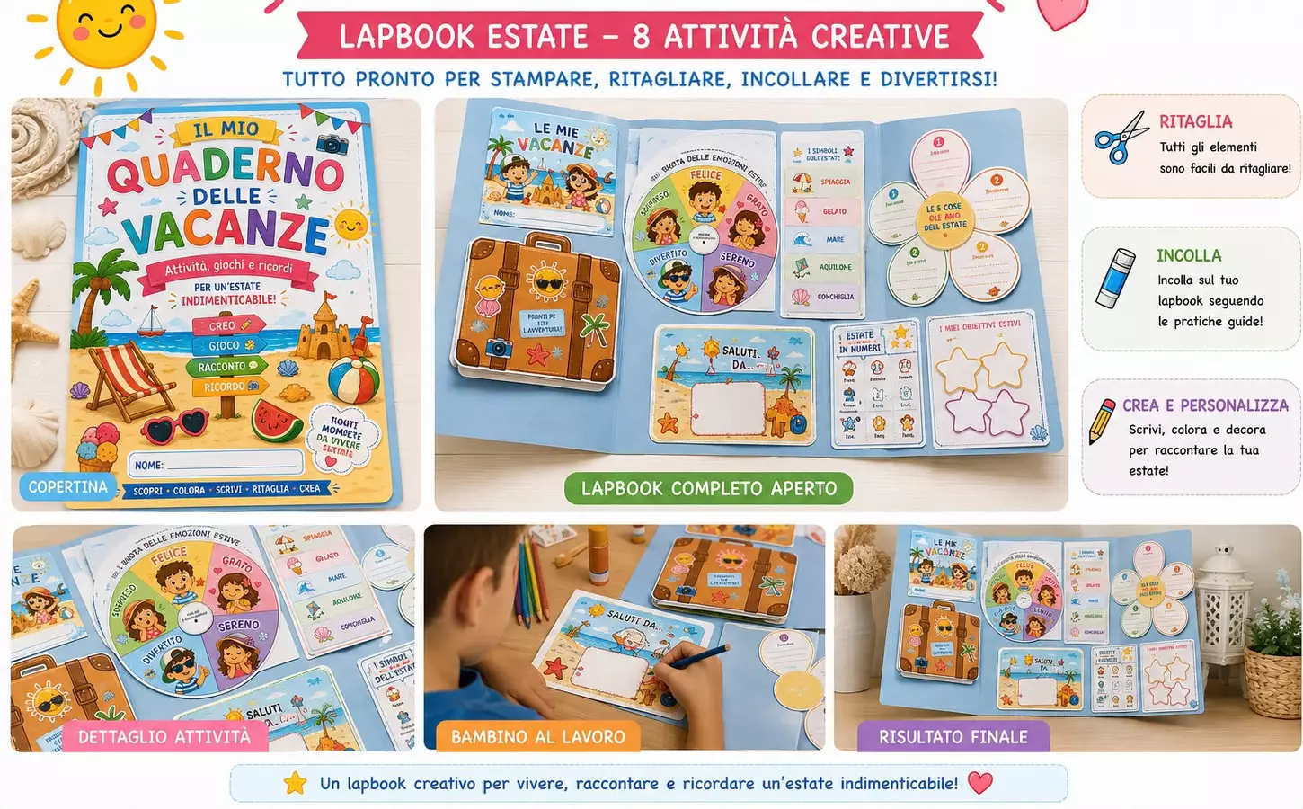 Lapbook Estate Esercizi - Lapbook Estate - SostegnO 2.0 - Pagina di copertina