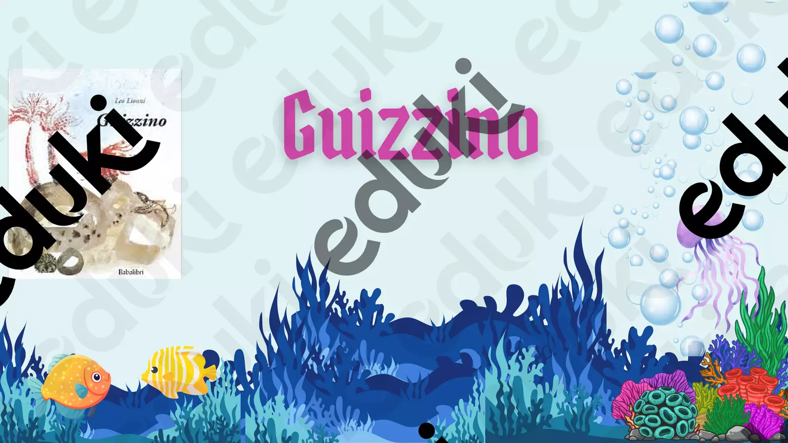 Albo illustrato "Guizzino" Programmi scolastici / Materiali per docenti - Albo illustrato "Guizzino" - Framarraprof - Pagina di copertina